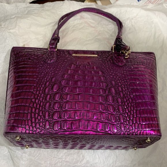 Brahmin Medium Asher tote NWT Purple Potion PRICE FIRM - Picture 2 of 5